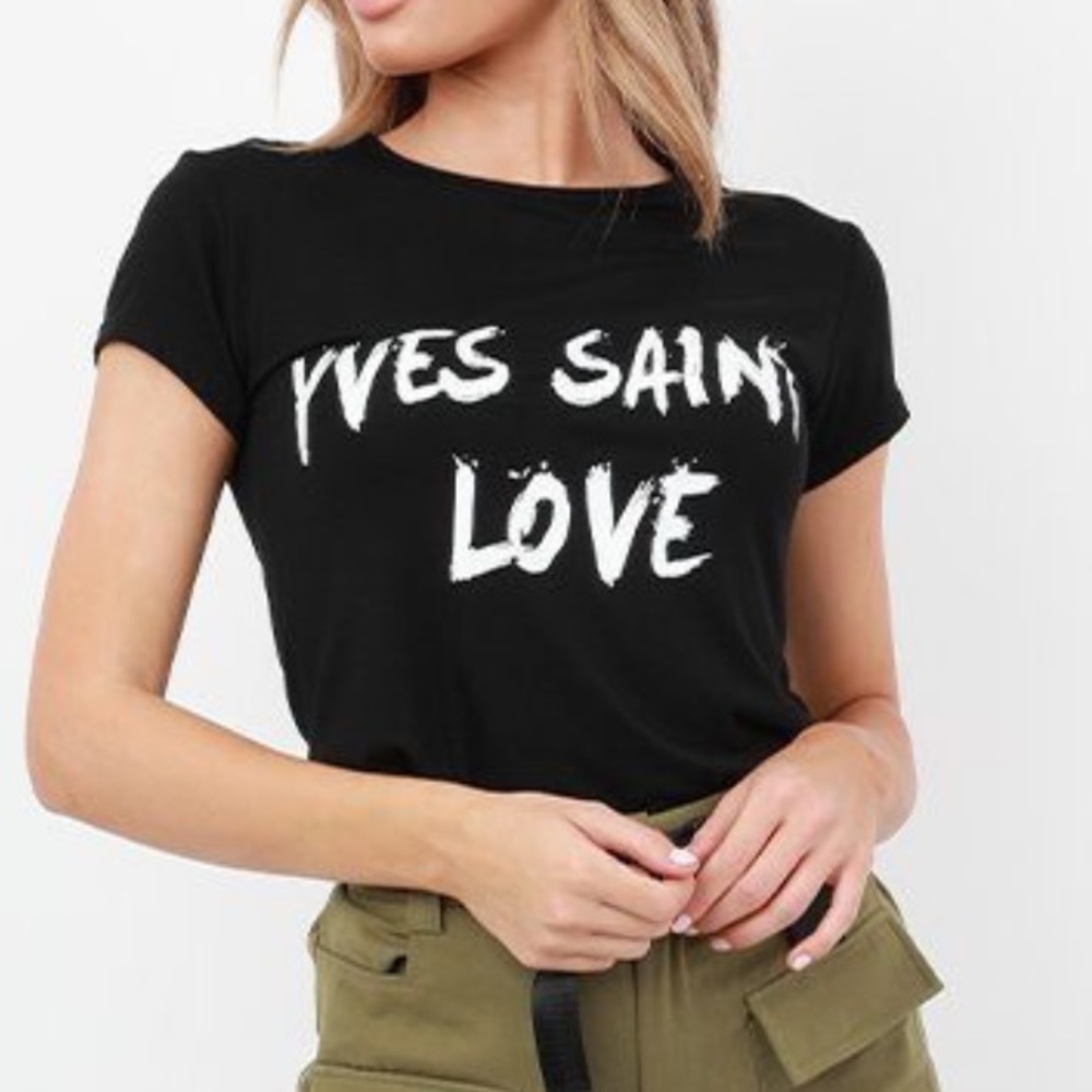 NWOT Yves Saint Love Graphic Tee